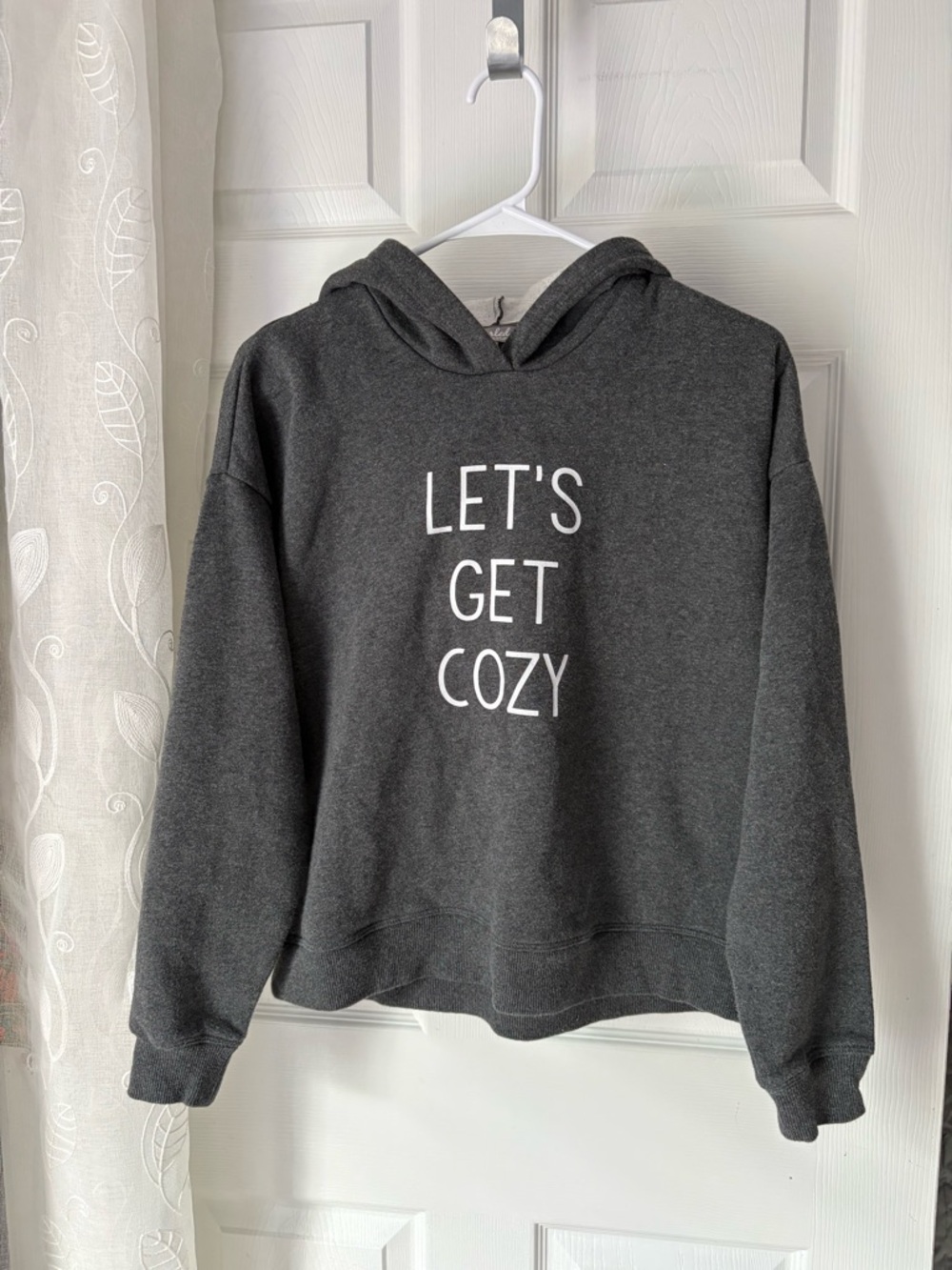 Anthropologie Marled Reunited Let's Get Cozy Hooded Sweatshirt sz M cotton blend